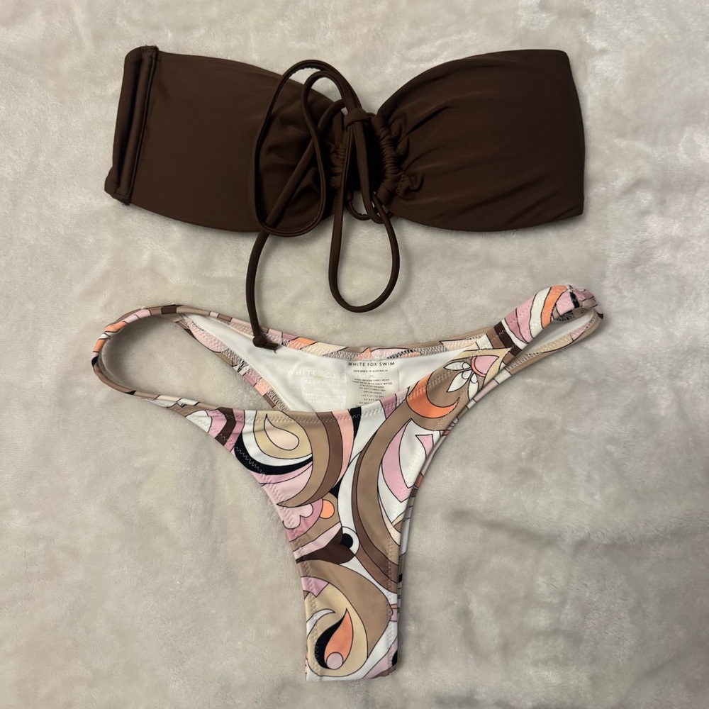 White Fox Boutique Bikini Swimsuit XS Small